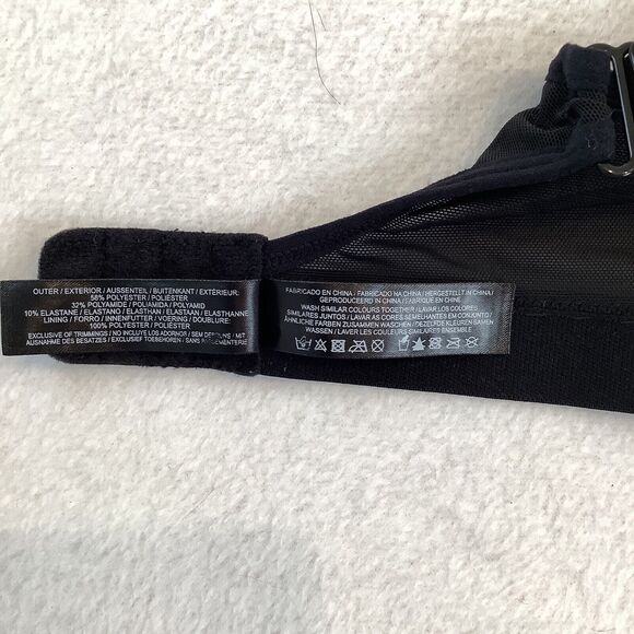 Secret Possessions Bra‎ Women’s Size 34B Black Gray Underwire Push Up Crossback - Picture 6 of 9